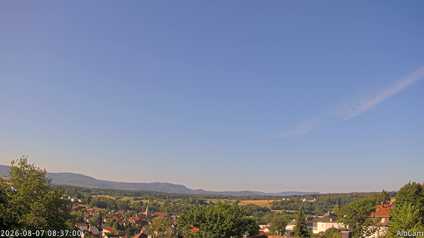 Live kamerakanal fra AlbCam - Göppingen, Germany i View from Göppingen to SSW