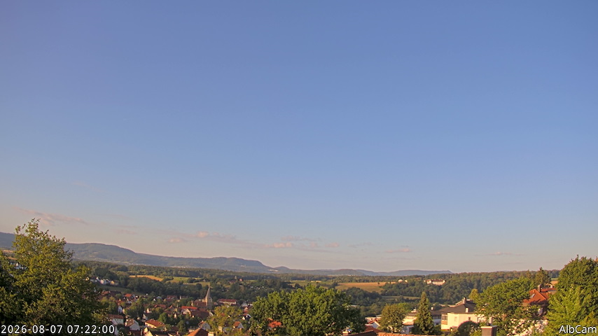 Live camera feed from AlbCam - Göppingen, Germany in View from Göppingen to SSW
