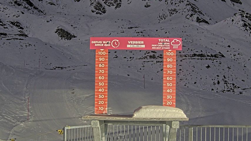 La Chaux 2'265 m. - Hauteur de neige Image