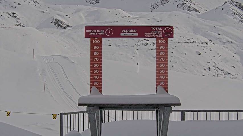 La Chaux 2'265 m. - Hauteur de neige Image