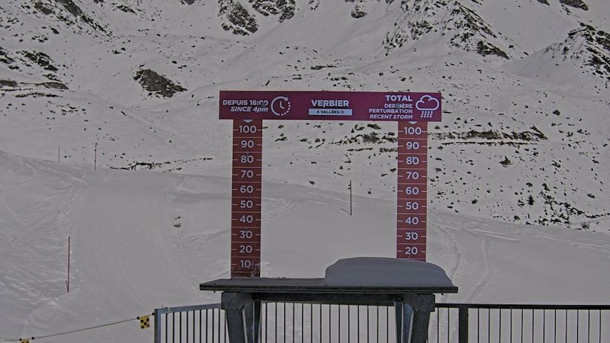 La Chaux 2'265 m. - Hauteur de neige Image