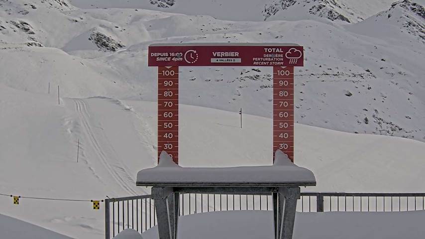 La Chaux 2'265 m. - Hauteur de neige Image