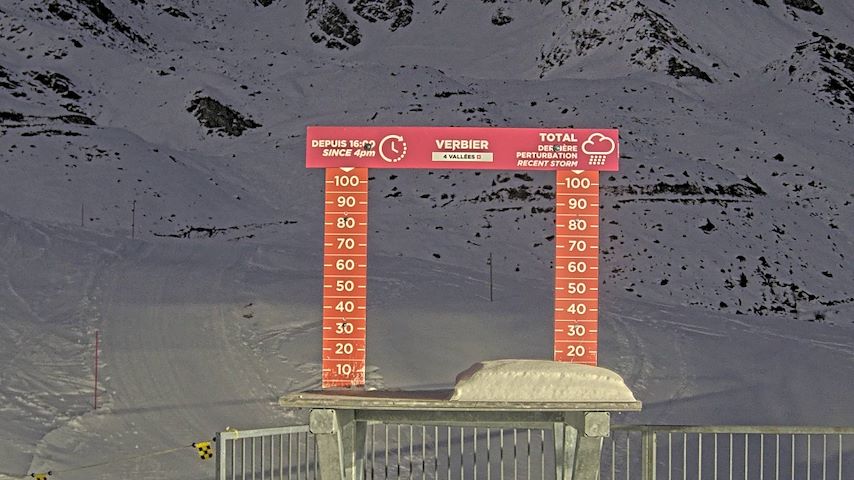 La Chaux 2'265 m. - Hauteur de neige Image