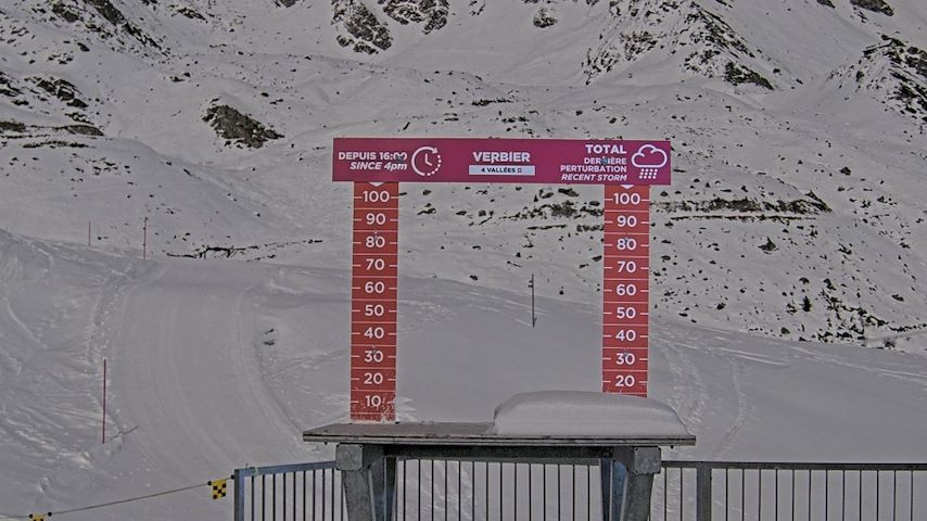 La Chaux 2'265 m. - Hauteur de neige Image