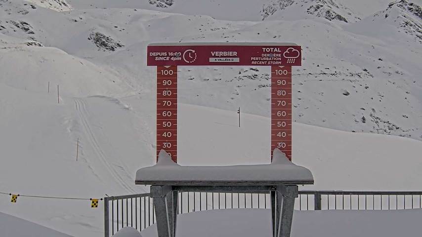 La Chaux 2'265 m. - Hauteur de neige Image