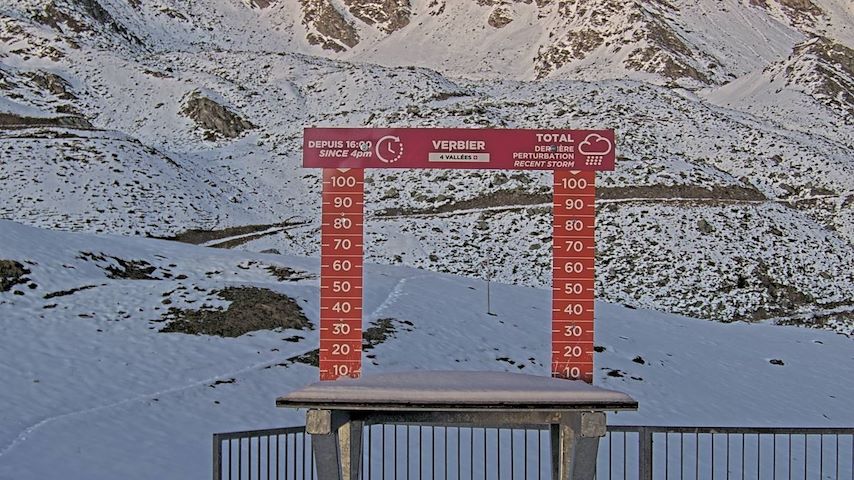 La Chaux 2'265 m. - Hauteur de neige Image