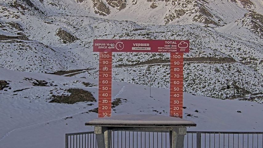 La Chaux 2'265 m. - Hauteur de neige Image