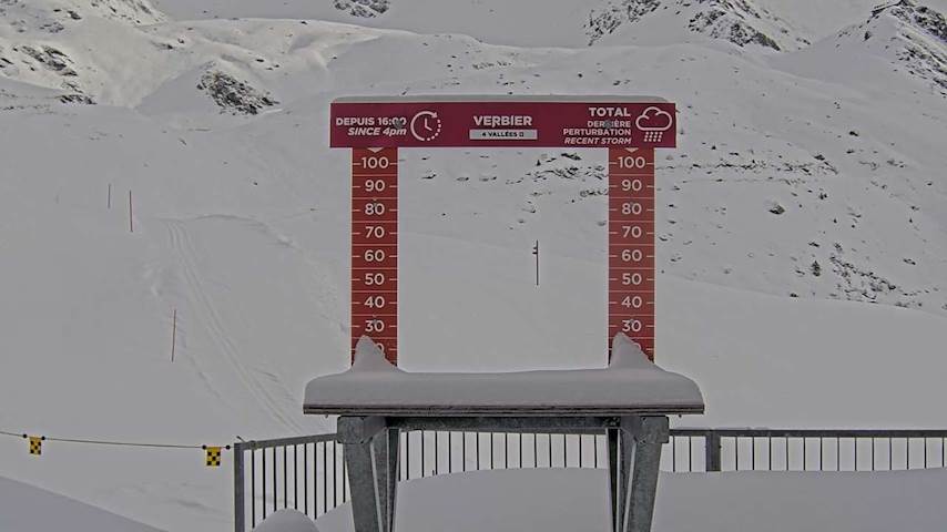 La Chaux 2'265 m. - Hauteur de neige Image