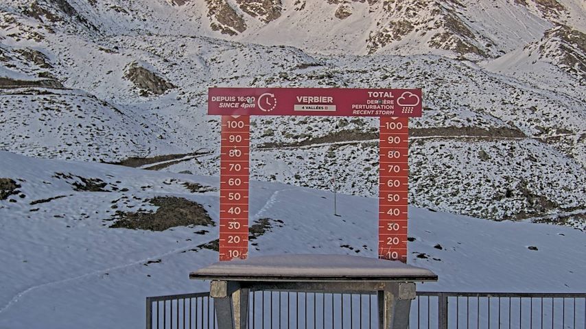 La Chaux 2'265 m. - Hauteur de neige Image