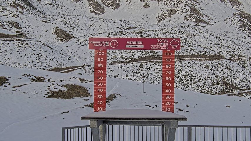 La Chaux 2'265 m. - Hauteur de neige Image