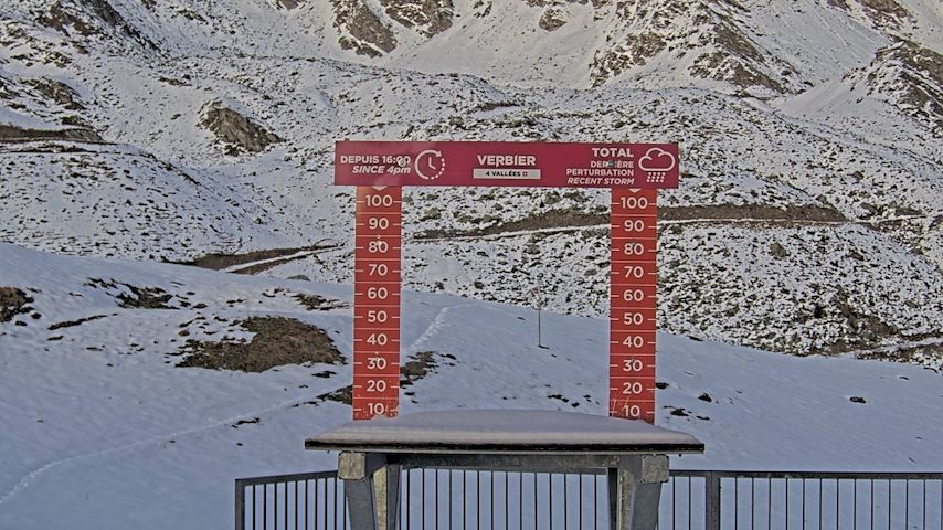 La Chaux 2'265 m. - Hauteur de neige Image