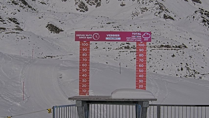 La Chaux 2'265 m. - Hauteur de neige Image