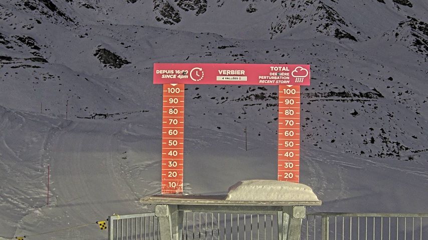 La Chaux 2'265 m. - Hauteur de neige Image