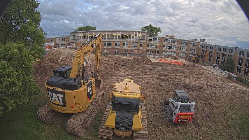 Live camera feed from CUW School of Nursing Construction Camera in Concordia University Wisconsin