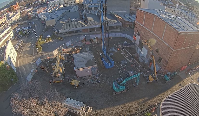 Canal de câmera ao vivo de Earl Arts Centre em Earl St, Launceston