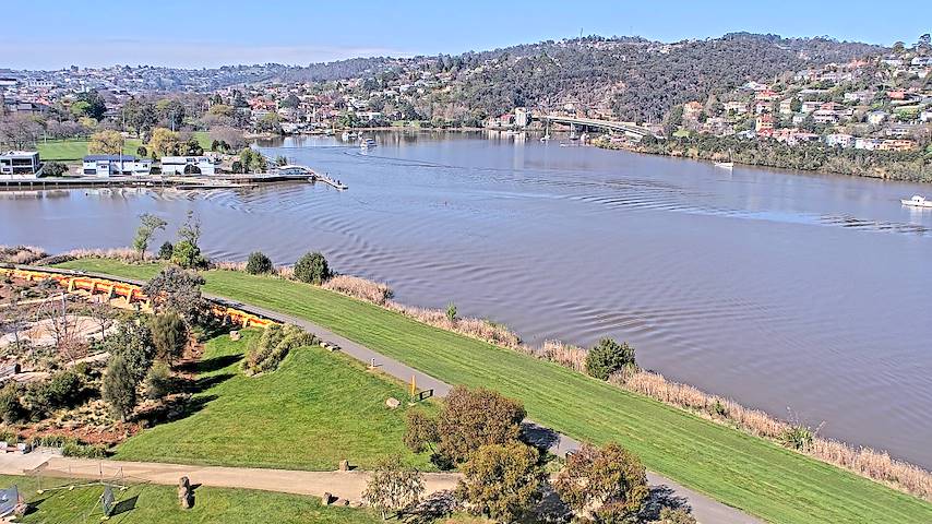 Živý kamerový kanál z Tamar Estuary v Launceston, Tasmania